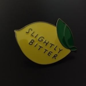 🧁 3/$30 Slightly Bitter Lemon Enamel Pin NEW